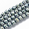 Electroplate Glass Beads Strands EGLA-T012-02D-8MM-1