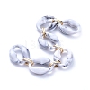 Handmade Imitation Gemstone Style Acrylic Oval Link Chains AJEW-JB00625-05-2