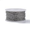 Tarnish Resistant 304 Stainless Steel Rope Chains CHS-F003-05P-A-3