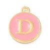 Golden Plated Alloy Enamel Charms ENAM-Q437-14D-1