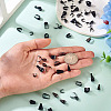 48Pcs 8 Styles 304 Stainless Steel Snap on Bails STAS-TA0003-09-6
