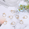 20Pcs Adjustable Brass Finger Ring Findings DIY-CA0005-62-5