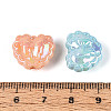 UV Plating Luminous Opaque Acrylic Beads TACR-T017-91M-4