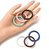 10Pcs Spray Painted Alloy Spring Gate Rings FIND-YW0001-62-5