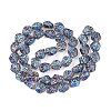 Electroplate Glass Beads Strands EGLA-N012-08U-2