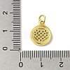Real 18K Gold Plated Brass Pave Cubic Zirconia Pendants KK-M283-08A-01-3