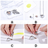 1Pc 304 Stainless Steel Heart Pendant Urn Ashes Necklaces NJEW-CN0001-19RGP-5