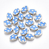 Alloy Enamel Cabochons PALLOY-T054-99-1