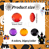 64Pcs 4 Style Halloween Self-Adhesive Acrylic Rhinestone Stickers STIC-FG0001-07-2