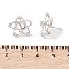 925 Sterling Silver Micro Pave Cubic Zirconia Earring Settings Findings STER-B003-23P-3