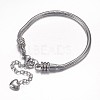 Tarnish Resistant 304 Stainless Steel European Snake Chains Bracelets X-STAS-J015-04-1