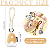 PU Leather Letter Pendant Decoration HJEW-YWC0002-001A-3