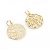 Brass Pendants ZIRC-I043-29G-2