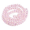 Electroplate Glass Beads Strands X-EGLA-A044-T6mm-B10-2
