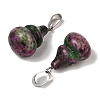 Dyed Natural Marble Pendants G-B127-03P-11-3
