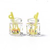 Imitation Drink Resin Pendants CRES-S359-32N-4