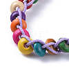 Waxed Cotton Cord Bracelets BJEW-JB04495-04-2