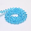 Transparent Glass Beads Strands EGLA-A039-T3mm-D19-2