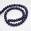 Natural Yellow Jade Beads Strands G-G598-8mm-YXS-15-2