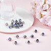 30Pcs Large Hole FootBall/Soccer Ball Alloy Enamel European Beads MPDL-ME0001-06B-4
