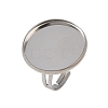304 Stainless Steel Cuff Ring Components STAS-D372-06P-08-1