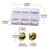 180Pcs 6 Colors Electroplate Glass Beads Strands EGLA-YW0001-55-3