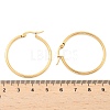 Ion Plating(IP) 304 Stainless Steel Hoop Earrings EJEW-N0016-11G-E-3