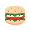 Hamburger Food Grade Eco-Friendly Silicone Beads SIL-WH0012-034B-1