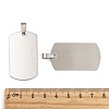 Non-Tarnish 201 Stainless Steel Rounded Rectangle Stamping Blank Tag Pendants STAS-S030-03-2