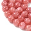 Dyed Natural Malaysia Jade Beads Strands G-G021-02C-22-3