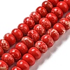 Synthetic Imperial Jasper Dyed Beads Strands G-D077-E01-02G-1