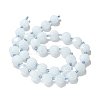 Natural Dyed Quartz Imitation Aquamarine Beads Strands G-C116-A89-01-5