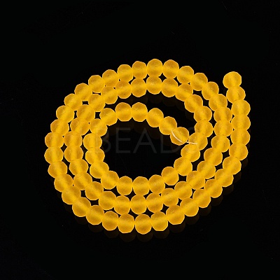 Transparent Glass Beads Strands EGLA-A044-T6mm-MD05-1
