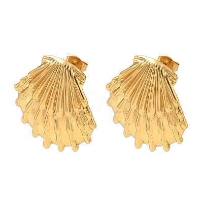 304 Stainless Steel Stud Earrings SA-CBA46AF-06G-01-1