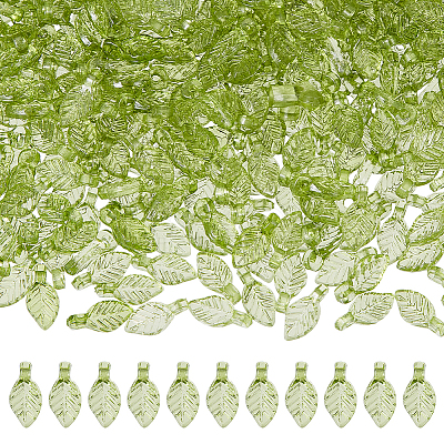 1000Pcs Transparent Acrylic Charms TACR-UN0001-02-1