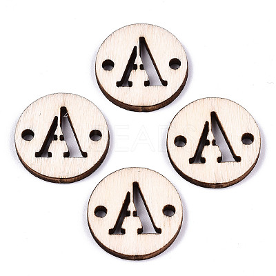 Unfinished Natural Poplar Wood Links Connectors WOOD-S045-140A-01A-1