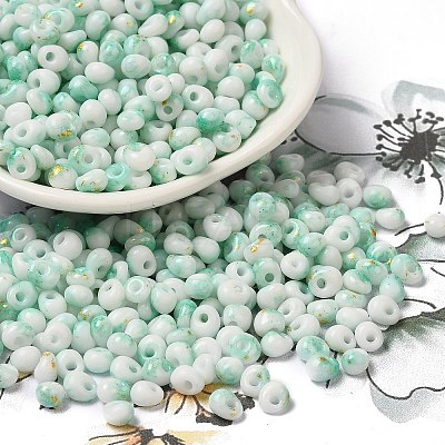 Baking Paint Glass Seed Beads SEED-F006-01A-08-1