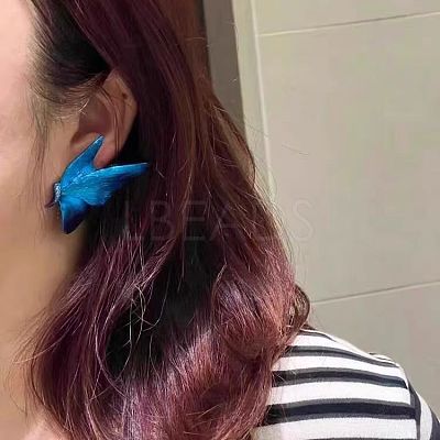 Alloy Rhinestone Stud Earrings for Women WG9B8C0-01-1
