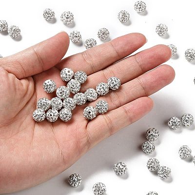 Pave Disco Ball Beads LS-RB-Q195-6mm-001-1