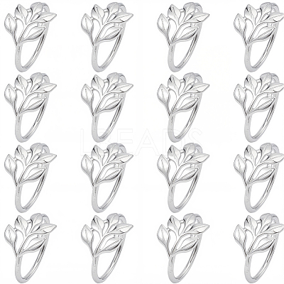 16Pcs Christmas Theme Alloy Napkin Rings AJEW-GF0013-16P-1