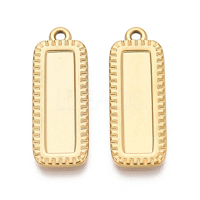304 Stainless Steel Pendant Cabochon Settings STAS-N108-65G-1