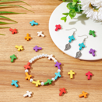 100Pcs Synthetic Magnesite Beads TURQ-SC0001-10-1