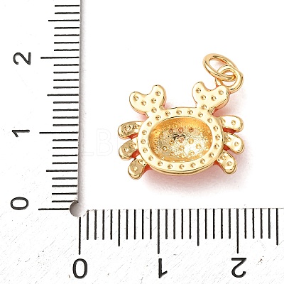 Brass with Enamel Pendants KK-CBA2F11-08A-G02-1