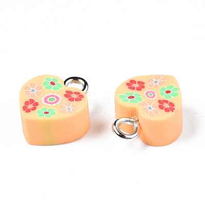 Handmade Polymer Clay Charms CLAY-N006-46C-1