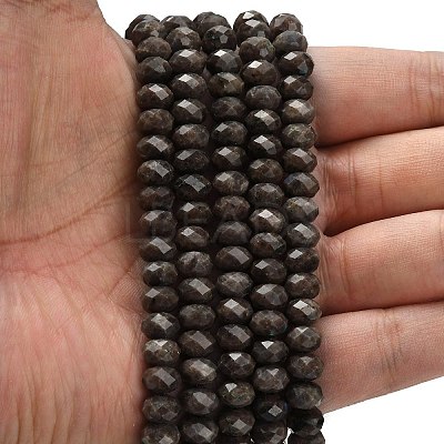Natural Coffee Jasper Beads Strands G-Z111-A52-1
