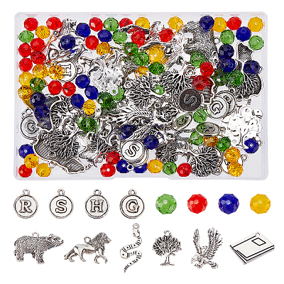 176Pcs Beads & Charms Kit for DIY Jewelry Making DIY-FH0003-37-1