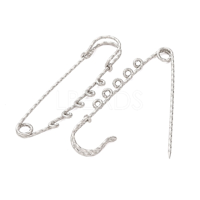 304 Stainless Steel Safety Pins Brooch Findings STAS-C181-01D-P-1