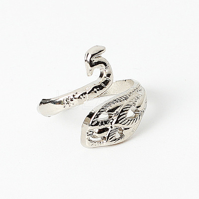 Alloy Peacock Open Cuff Ring LS-PW22062533151-1