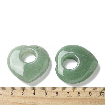 Natural Green Aventurine Hollow Pendants G-C167-06A-1