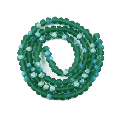 Transparent Glass Beads Strands EGLA-A044-T4mm-MB18-1